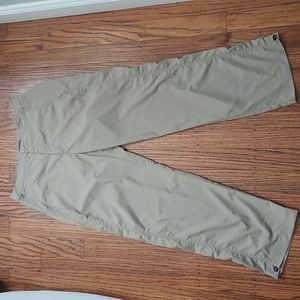 Royal Robbins Womens Nylon Hiking Pants 10 Short Khaki Camping Quick Dry